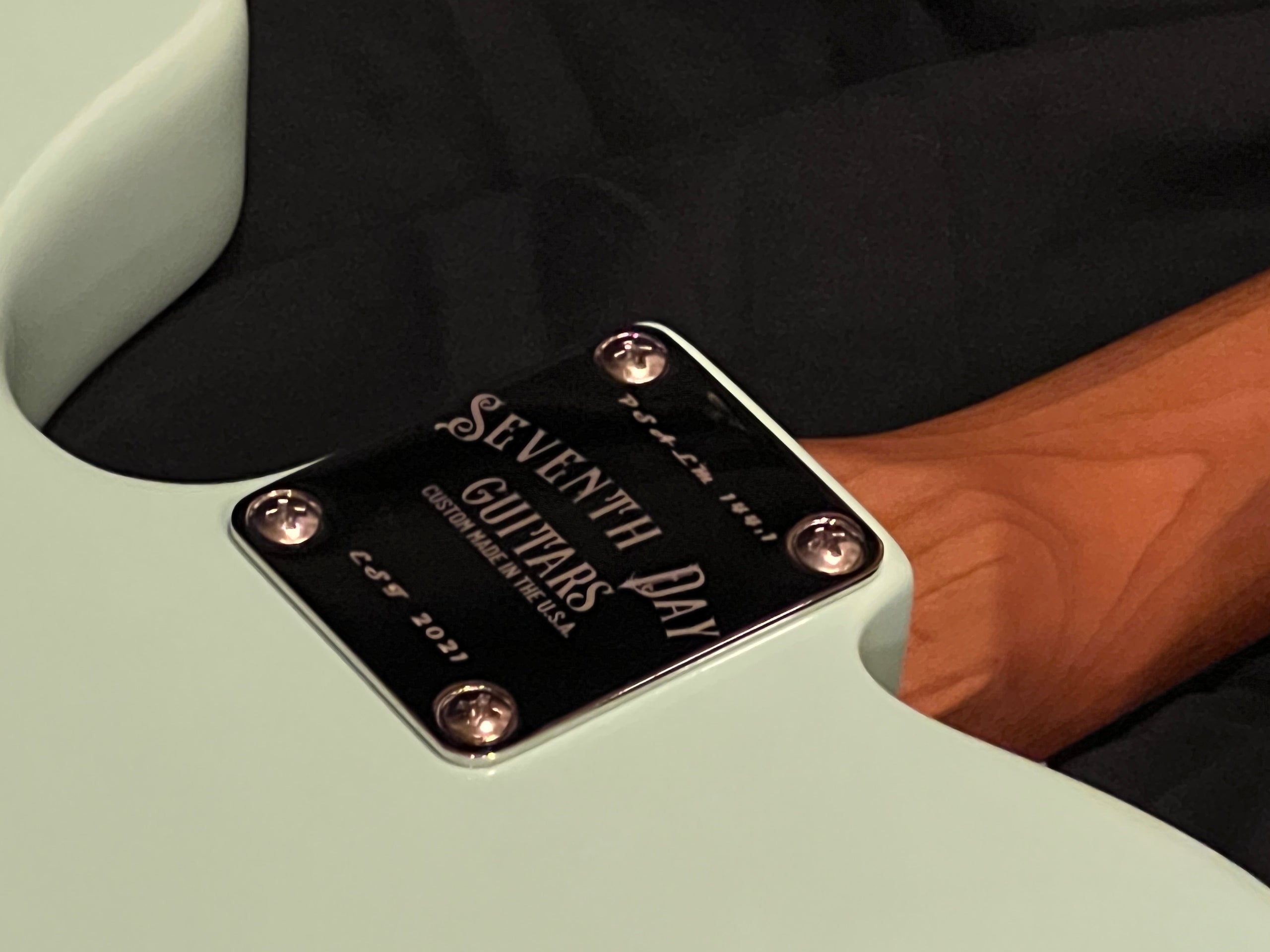 Custom telecaster neck plate on sale
